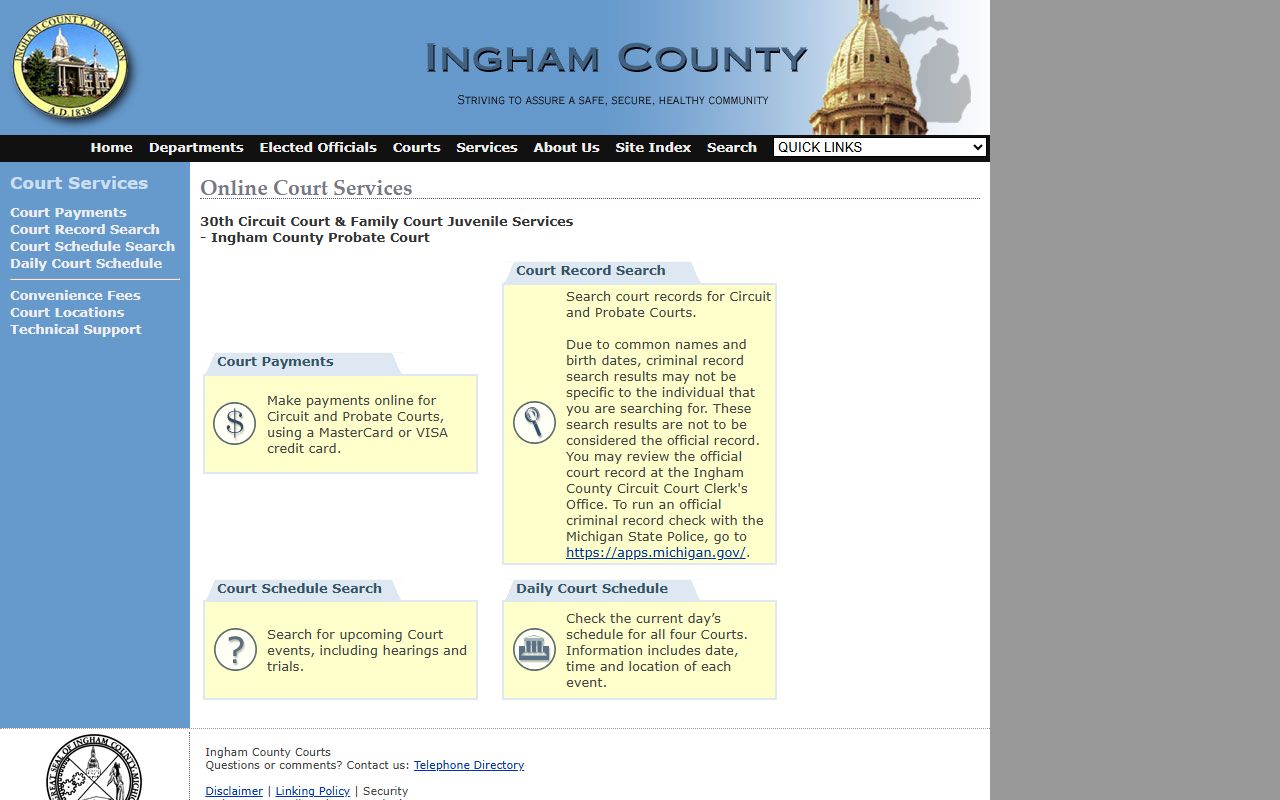 washtenaw county dissolution of marriage 22nd circuit court courts page